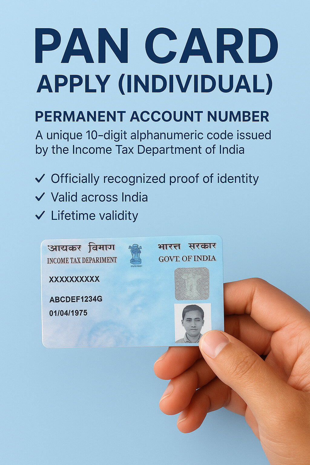 PAN Card Application (Individual)