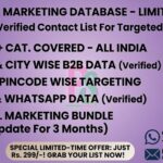 Ultimate All-India Marketing Database (50 Crore+ Verified Contacts) – 139+ Categories